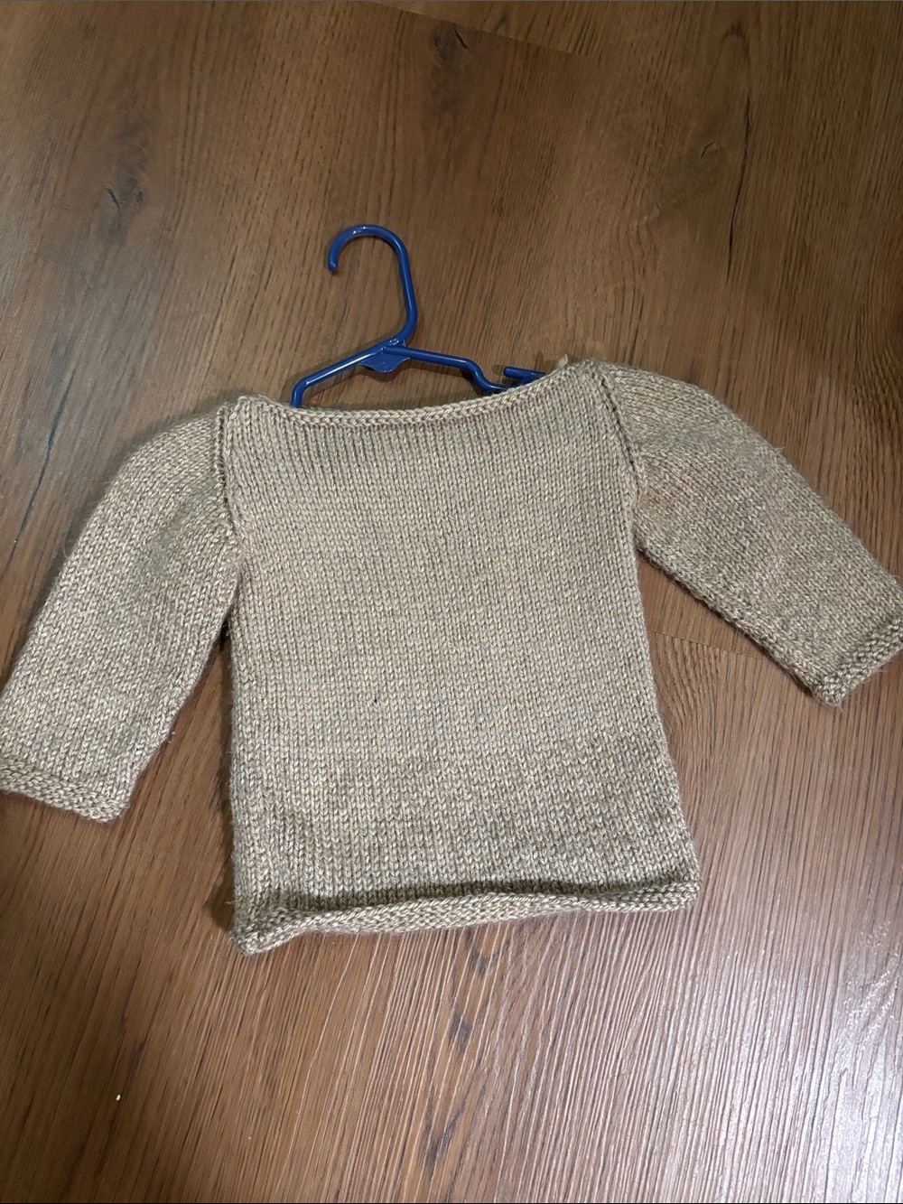 Neutral Knit handmade baby sweater